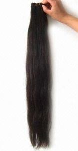 Máquina de cabello humano indio Remy, extensión de cabello de doble estiramiento, cabello liso - Product Image 2