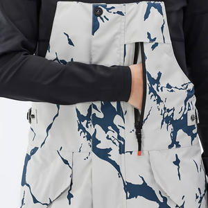 Baberos de esquí para mujer hechos a medida, pantalones de nieve aislados transpirables impermeables con impresión de logotipo para deportes de invierno y esquí - Product Image 3