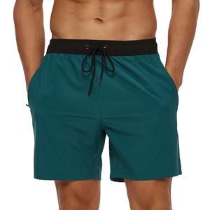 Pantalones cortos para correr de verano para hombre, pantalones cortos de gimnasio de secado rápido con cintura elástica, patrón sólido, nuevo para deportes, trotar, Fitness - Product Image 5