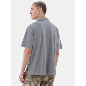 Summer New Men's Solid Color Short-Sleeve for Polo Shirts Casual Cotton T-Shirt with Lapel Pullover Work Clothes Blue White Tops - Product Image 4