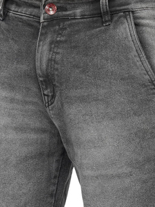 Nouveauté : Short en jean uni pour homme, 100% coton biologique, coupe slim, décontracté, tendance été, séchage rapide, respirant, idéal pour la gym - Product Image 4