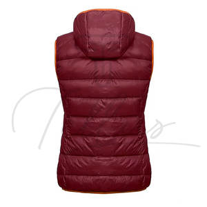 Nuevo Chaleco Acolchado Informal con Capucha, Cortavientos y Ecológico para Mujer, con Bolsillos con Cremallera, Chaqueta sin Mangas - Product Image 3