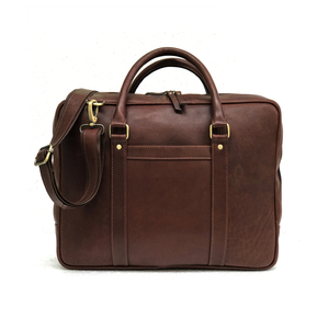 Sac à dos pour ordinateur portable en cuir véritable et polyester souple pour hommes d'affaires, résistant à l'eau, avec bandoulière portable - Product Image 5