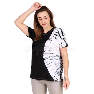 T-shirt décontracté à manches courtes pour femmes, haut d'été Streetwear Fashion Tee Shirt Ladies Tie Dye T Shirt - Product Image 2