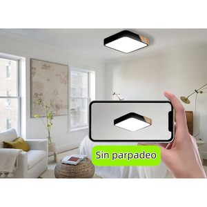 LEDUNI 24W LED plafoniera con telecomando dimmerabile 2700K-6500K temperatura colore 2400LM per soggiorno Design IP44 - Product Image 5