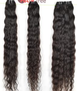 ผมต่อแบบอินเดียแท้ 100% ไม่ผ่านการแปรรูป  แบบเส้นเดียว  ไม่ผ่านการดัด  จัดเรียงเกล็ดผมตามธรรมชาติ  ลอนธรรมชาติ สีดำ - Product Image 2