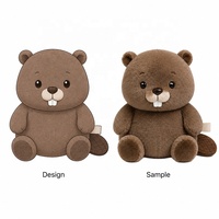 Boneka Berang-berang Grosir, Mainan Hewan Boneka Lembut, Boneka Plushie Kawaii, Hadiah untuk Anak-anak, Dekorasi Rumah, Boneka Berang-berang Duduk