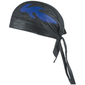 HMB-901A5 CUIR CRÂNE DURAG STYLE BIKER CRÂNE CHAPEAUX BEANIE FASHION CAPS BIKER HEAD GEAR - Product Image 5