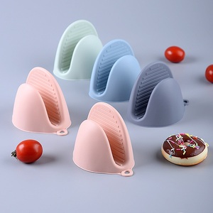 En gros Maniques de four en silicone résistantes à la chaleur, avec poignée antidérapante, de qualité alimentaire, pour la cuisine et la pâtisserie, logo personnalisé OEM disponible - Product Image 2