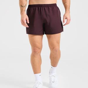 Shorts athlétiques à taille élastique à séchage rapide pour hommes de 3 pouces avec poche zippée Fitness Running Streetwear Shorts de sport pour hommes - Product Image 1