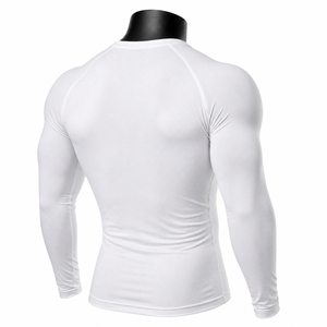 <b>Men</b>’s Long Sleeve Compression Shirt Graphic Print Gym Fitness Tight <b>Base</b> <b>Layer</b> Sportswear Custom OEM Wholesale - Product Image 6