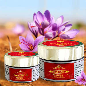 Behal Sahab Safran 3 grammes de qualité supérieure pur safran arôme naturel riche saveur pour la cuisine santé et bien-être (vente en gros) - Product Image 2