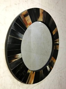 Espejo con incrustaciones de bocina para decoración del hogar, entradas, salas de estar para uso en el baño - Product Image 3