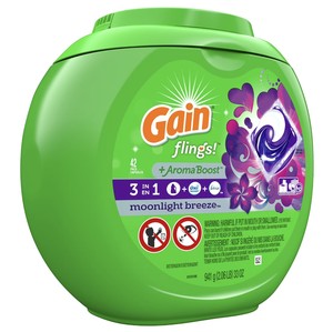Détergent liquide en vrac de qualité supérieure Gain Flings Odor-Defense + Color Guard Moonlight-Breeze, 42 unités disponibles - Product Image 1