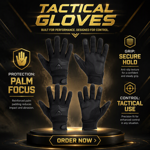 Guantes de Trabajo de Piel Sintética con Pantalla Táctil para Seguridad y Rescate OEM, Guantes Tácticos Resistentes a Cortes de Malla Metálica de 4 Capas 786Q.Com-1 - Product Image 6