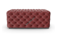 Banc pouf de salon moderne base en fer banc ottoman banc pouf moderne pas cher banc pouf rembourré