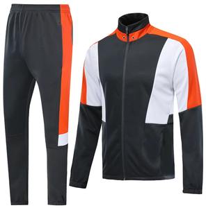 Survêtement unisexe de haute qualité à fermeture éclair pantalon à capuche avec logo personnalisé décontracté gris Fitness grande taille vêtements de sport les plus vendus - Product Image 1