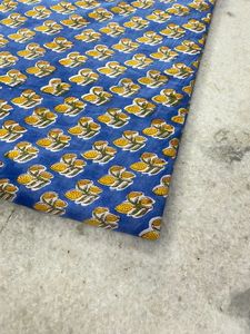 Gasa hecha a mano Floral impreso Nomex tela de algodón indio mano bloque estampado para niñas Vestidos de punto para correr con diseño Floral - Product Image 2