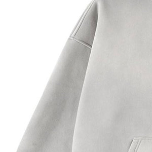 Sweat à capuche vintage surdimensionné à manches longues pour homme, délavé à l'acide, en coton mélangé, vente en gros, épais, caractéristiques - Product Image 4