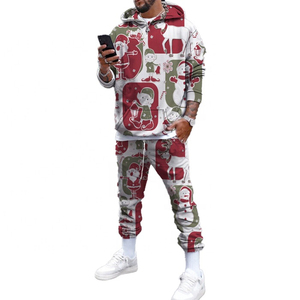 Conjunto de chándal navideño festivo diseñado para la comodidad invernal, para descansar en casa, ropa informal y celebraciones de temporada - Product Image 4