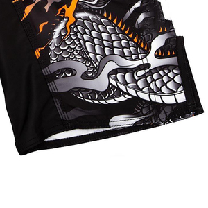 Pantalones Cortos de MMA para Hombre, Estampado de Dragón, Sublimación, Spandex, Poliéster, Absorción de Humedad, Ajuste Atlético, Ropa de Artes Marciales Mixtas - Product Image 5