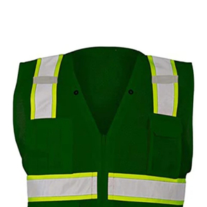 Chaleco de Seguridad de Trabajo Color Verde Más Hermoso, Unisex, Logotipo Personalizado, Mejor Precio, Poliéster de Buena Calidad, Impermeable - Product Image 3
