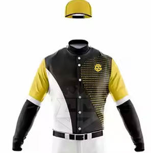Fabricación de fábrica Ropa deportiva Uniforme de béisbol de alta calidad de color personalizado para adultos - Product Image 4
