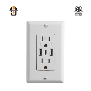 Tomacorriente de Pared Dúplex con Certificación ETL, 30W, 2 Puertos USB-A y 1 Puerto USB-C, 15A, 125V, Resistente a Manipulaciones - Product Image 2