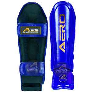 สนับแข้งมวยไทย MMA แบบมืออาชีพพร้อมพิมพ์สีทองทิกป้องกันขาให้ความอบอุ่นสำหรับการฝึกต่อสู้ - Product Image 2