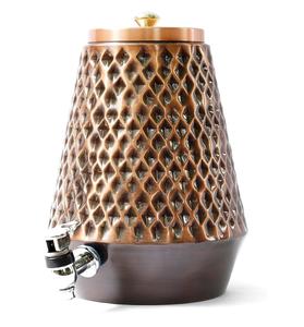 Distributeur d'eau potable en cuivre exclusif avec couvercle et poignée Utilisation de conception fantaisie durable pour l'école de bureau à domicile à faible coût - Product Image 4