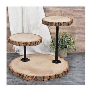 Support à Cupcake en bois pour fête restauration vaisselle support en métal personnalisé support à pâtisserie en bois artisanat prix le plus bas - Product Image 1