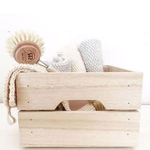 Boîte de rangement décorative en bois massif Well Home Natural Tone 20x15x30cm - Product Image 3