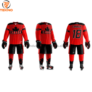 Nuevo 2025 100% poliéster transpirable equipo de alta calidad transpirable campo Hockey Jersey sublimación hockey sobre hielo servicio OEM - Product Image 6