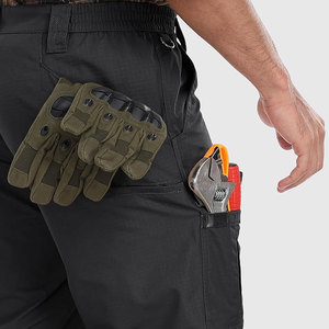 2025กางเกงคาร์โก้แฟชั่นลำลองสำหรับผู้ชายหลากสีผ้าฝ้ายเดนิมทรงหลวมยุทธวิธีออกแบบได้ตามต้องการผ้าฝ้ายกลาง100% กลางแจ้งหลากสี - Product Image 4