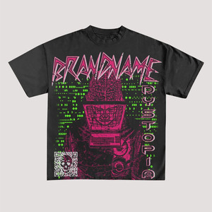 T-shirt d'impression de conception 100% coton lourd de sérigraphie personnalisée avec des t-shirts unisexes de 200 à 300 g/m² - Product Image 3