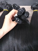 Penjualan Terbaik Bundel Rambut Pakan Ekstensi Rambut Semua Warna 100% Kualitas Tinggi Rambut Manusia Virgin Remy Tidak Kusut