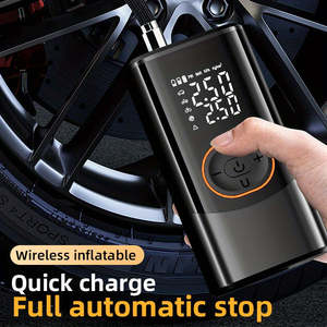 Compresor de Aire Portátil Recargable de 150 PSI con Manómetro Digital, Luz LED y Bomba de Neumáticos Inalámbrica para Autos, Ideal para Viajes - Product Image 5