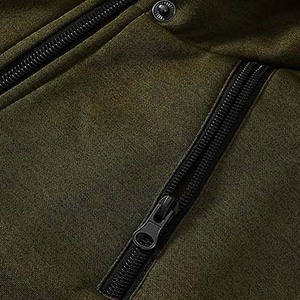 Sudadera con capucha de algodón para hombre, prenda deportiva masculina de alta calidad con logotipo personalizado bordado y cremallera lateral - Product Image 5