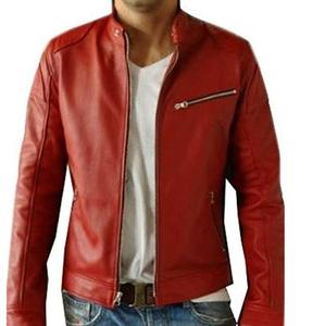 Nuevo diseño personalizado sólido Real Pu chaqueta de cuero elegante liso en blanco impermeable invierno hombres Biker Chaqueta resistente al agua - Product Image 1