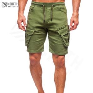 Shorts Bermuda de Lona de Algodón Grueso Estilo Casual para Hombre, Shorts Deportivos con Cordón, Servicio OEM, Secado Rápido, Venta al Por Mayor - Product Image 1