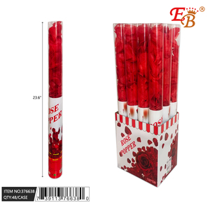 Cañón de confeti biodegradable Popper de pétalos de rosas rojas de 24 pulgadas para graduación de Año Nuevo decoraciones navideñas de Halloween 48PCS/CS - Product Image 1