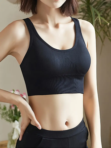 Sujetadores deportivos de algodón push up para mujer, ropa de gimnasio, sujetadores deportivos acolchados de alto impacto - Product Image 5