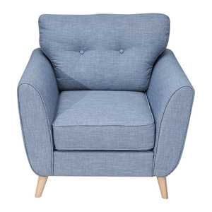 Sofá Individual Estilo Tejido SF38005 con Tela de Alta Calidad, Diseño Liso - Product Image 1