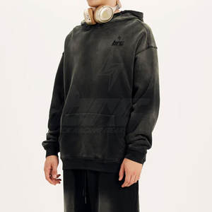 Basics Made in Pakistan Sudaderas con capucha de lana informal de invierno sólido para hombres Servicio OEM Último diseño - Product Image 4