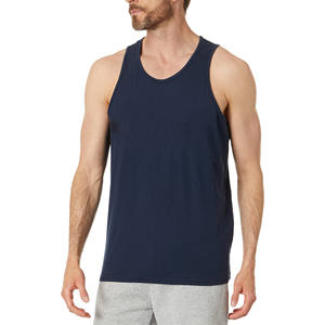 Camiseta sin mangas de verano con estampado de logotipo personalizado para hombre, chalecos de gimnasio de secado rápido de algodón transpirable, camisetas de talla XL - Product Image 1