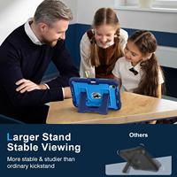 Housse de tablette robuste en silicone PC avec support double angle résistant aux chutes et fente pour stylet pour iPad Mini 7 2024 Mini 6 2021 8,3 pouces