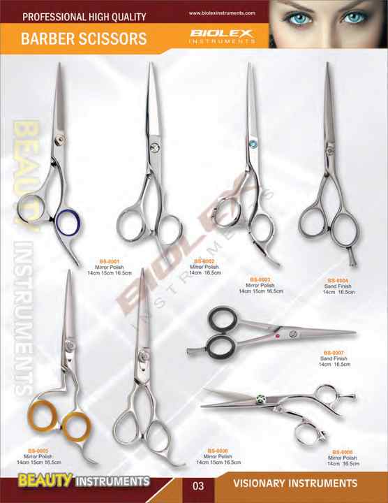 Professional 5 Inch Salon Scissors for Haircut Curved Straight Blade Type Stainless Steel Beauty Tools for Barbers Stylists