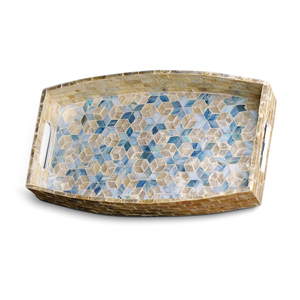Meilleur Choix Design Rustique Plateaux de Service et de Rangement en Nacre avec Revêtement Poudré, Sculptés, Durables et Sûrs pour la Restauration - Product Image 4