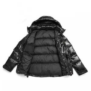 Stand Collar Hooded Puffer <b>Jacket</b> <b>Men</b> OEM Classic Clothing Winter Puffer <b>Jacket</b> <b>Jacket</b> Hood Winter Patchwork - Product Image 2