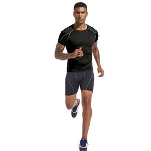 T-shirt de course pour hommes vêtements de sport d'été T-shirt maigre Gym Fitness hauts de Sport T-shirt élastique collants athlétiques chemises de Compression hommes - Product Image 3